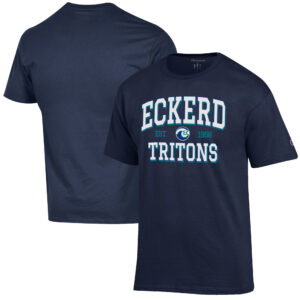 Men's Champion Navy Eckerd Tritons Est. Date Jersey T-Shirt