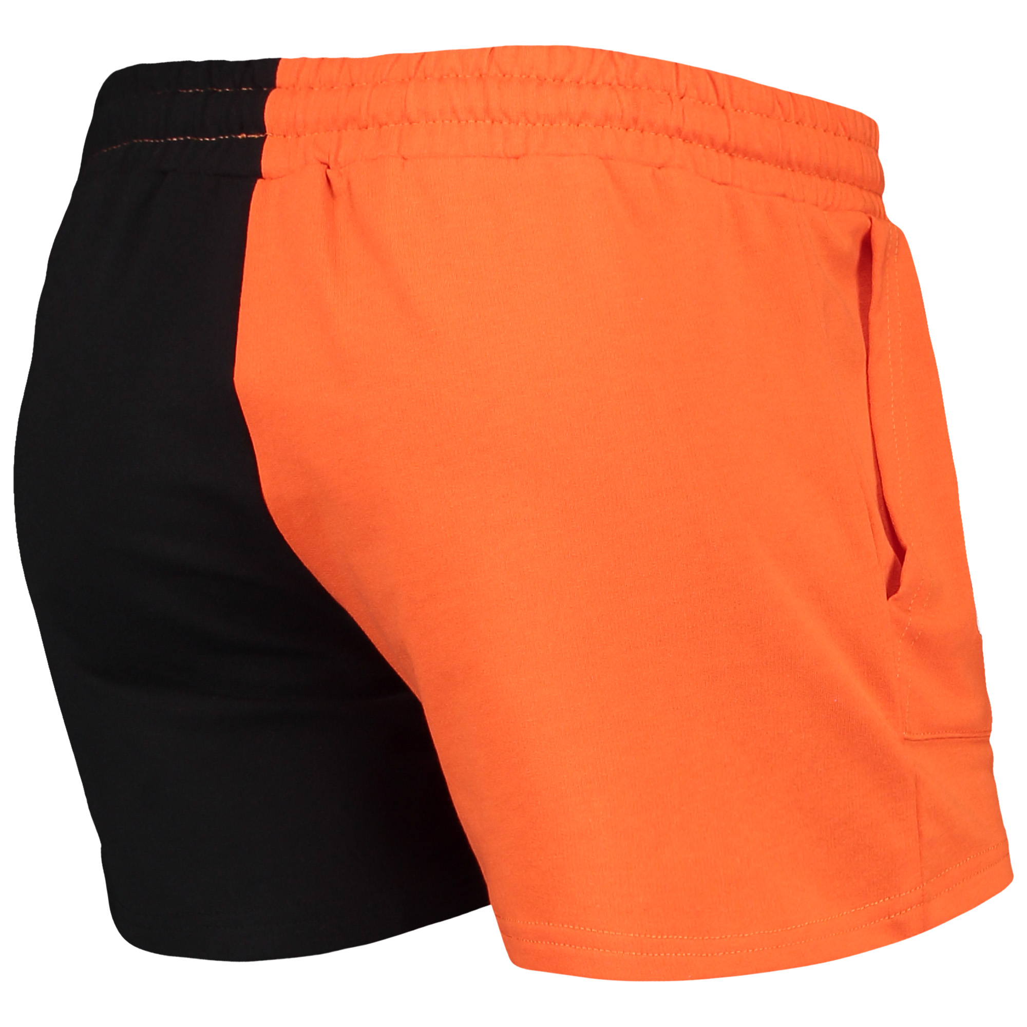 Women's FOCO Orange/Black San Francisco Giants Color-Block Pullover Hoodie & Shorts Lounge Set - Image 12