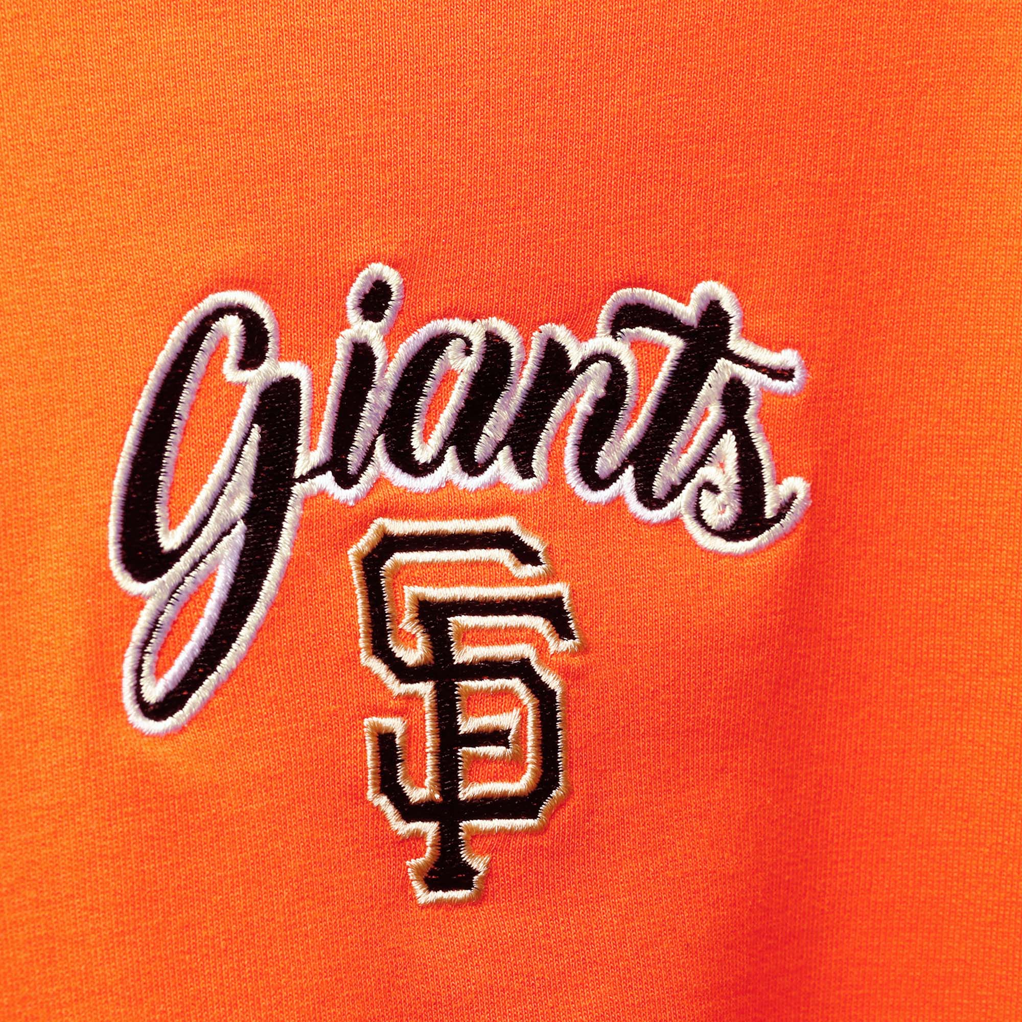 Women's FOCO Orange/Black San Francisco Giants Color-Block Pullover Hoodie & Shorts Lounge Set - Image 13