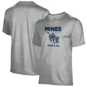 Men's Gray Colorado School of Mines Orediggers Wrestling Name Drop T-Shirt