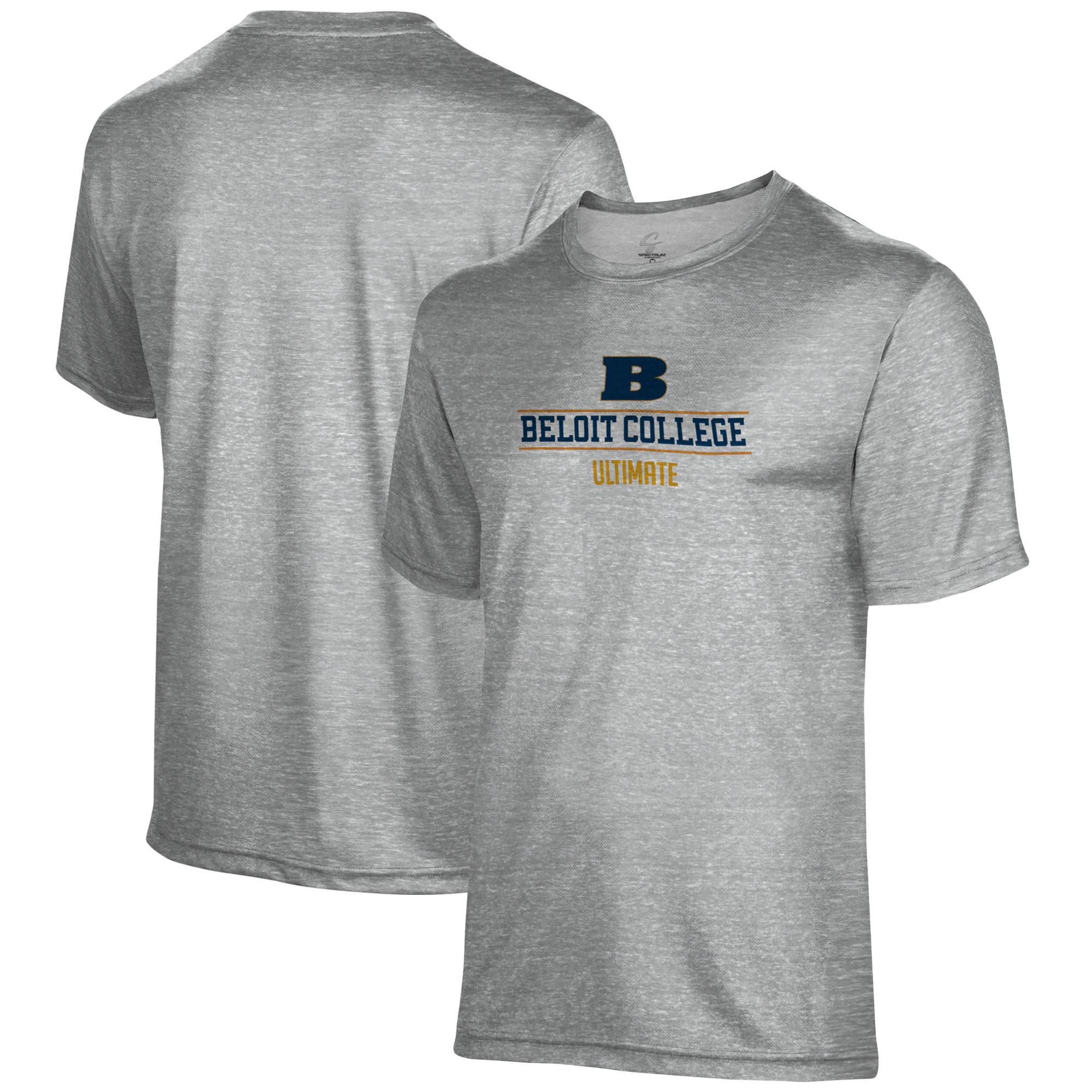 Men's Gray Beloit College Buccaneers Ultimate Name Drop T-Shirt
