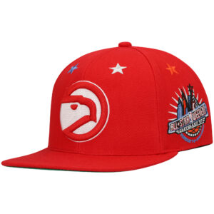 Men's Mitchell & Ness Red Atlanta Hawks Hardwood Classics 1997 NBA All-Star Weekend Top Star Snapback Hat