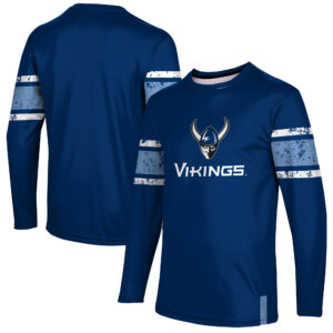Men's Navy Western Washington Vikings Long Sleeve T-Shirt