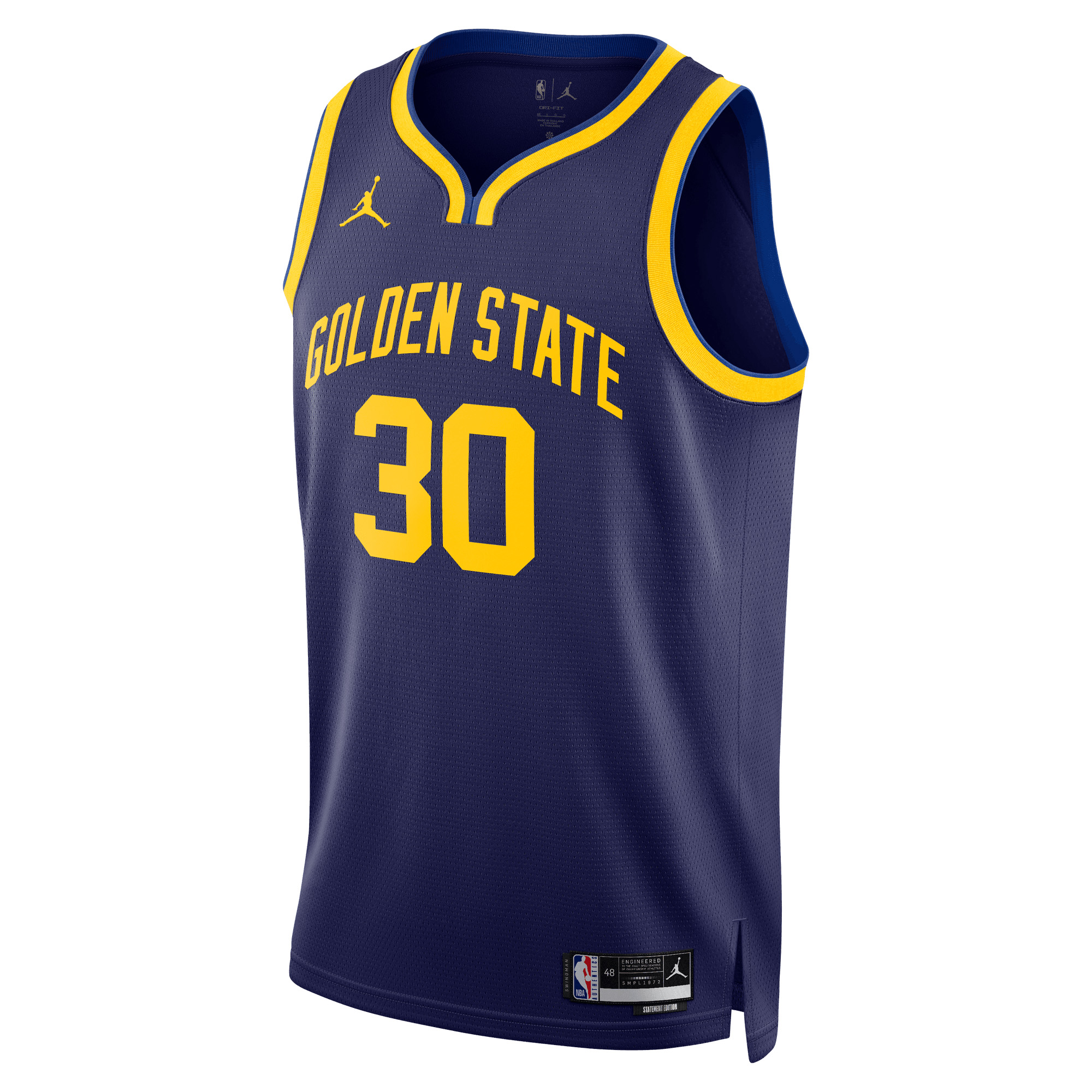 Unisex Jordan Brand Stephen Curry Navy Golden State Warriors Swingman Jersey - Statement Edition - Image 3