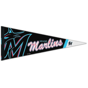 WinCraft Miami Marlins 12'' x 30'' Premium Quality Pennant