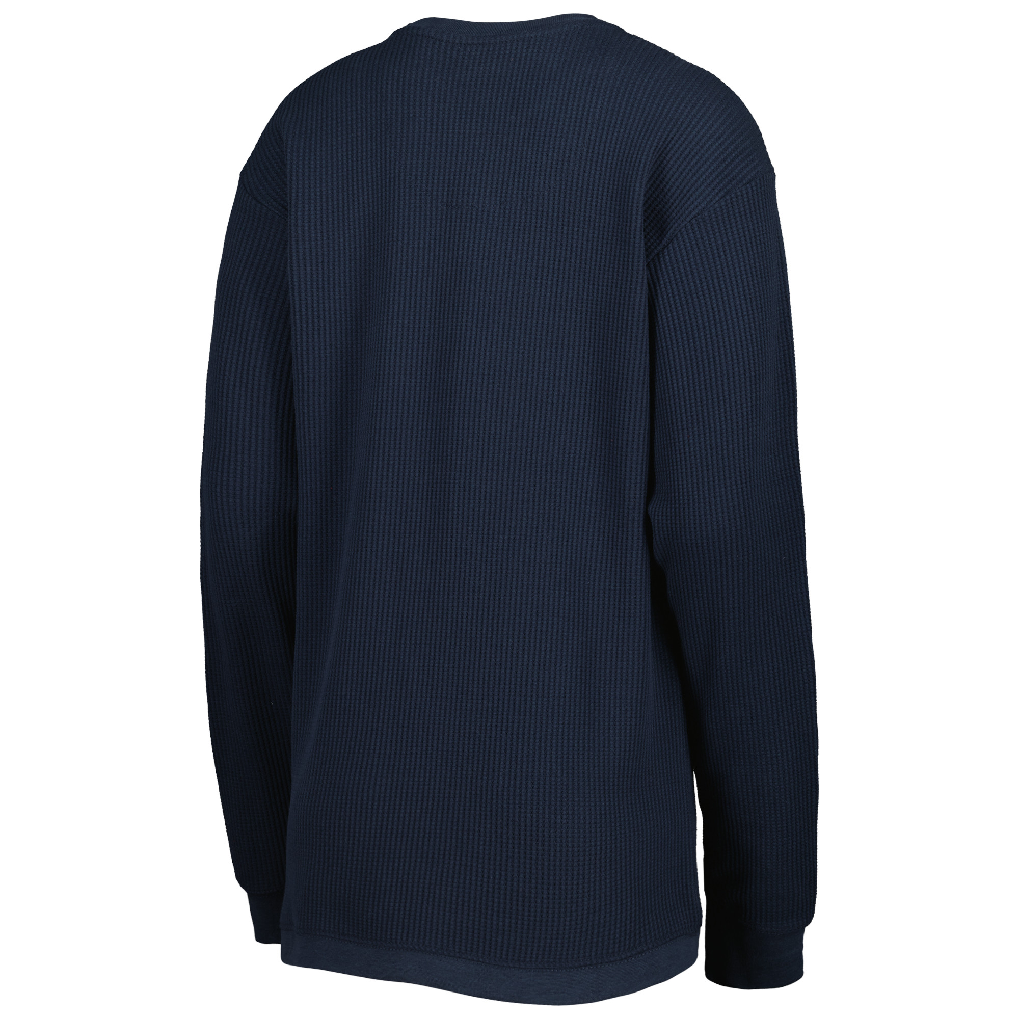 Women's Pressbox Navy Penn State Nittany Lions Surf Plus Size Southlawn Waffle-Knit Thermal Tri-Blend Long Sleeve T-Shirt - Image 7