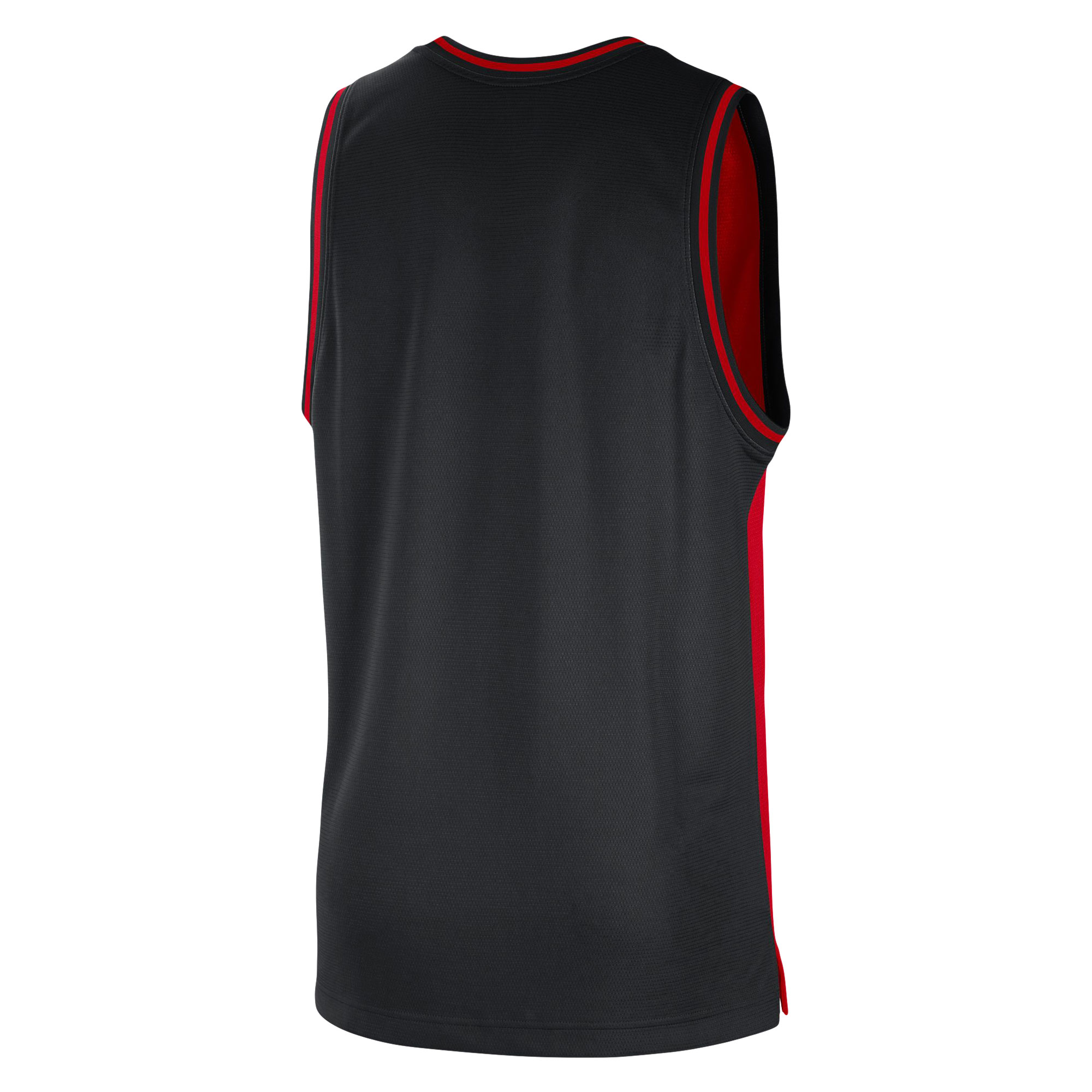 Men's Nike Red/Black Chicago Bulls Courtside Versus Force Split DNA Performance Mesh Tank Top - Image 7