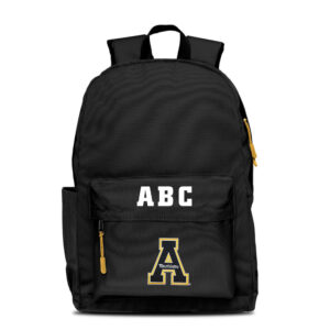MOJO Black Appalachian State Mountaineers Personalized Campus Laptop Backpack