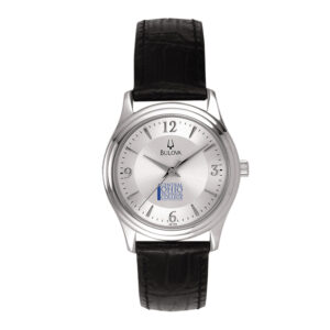 Women's Bulova Silver Central Ohio Technical College Leather Watch