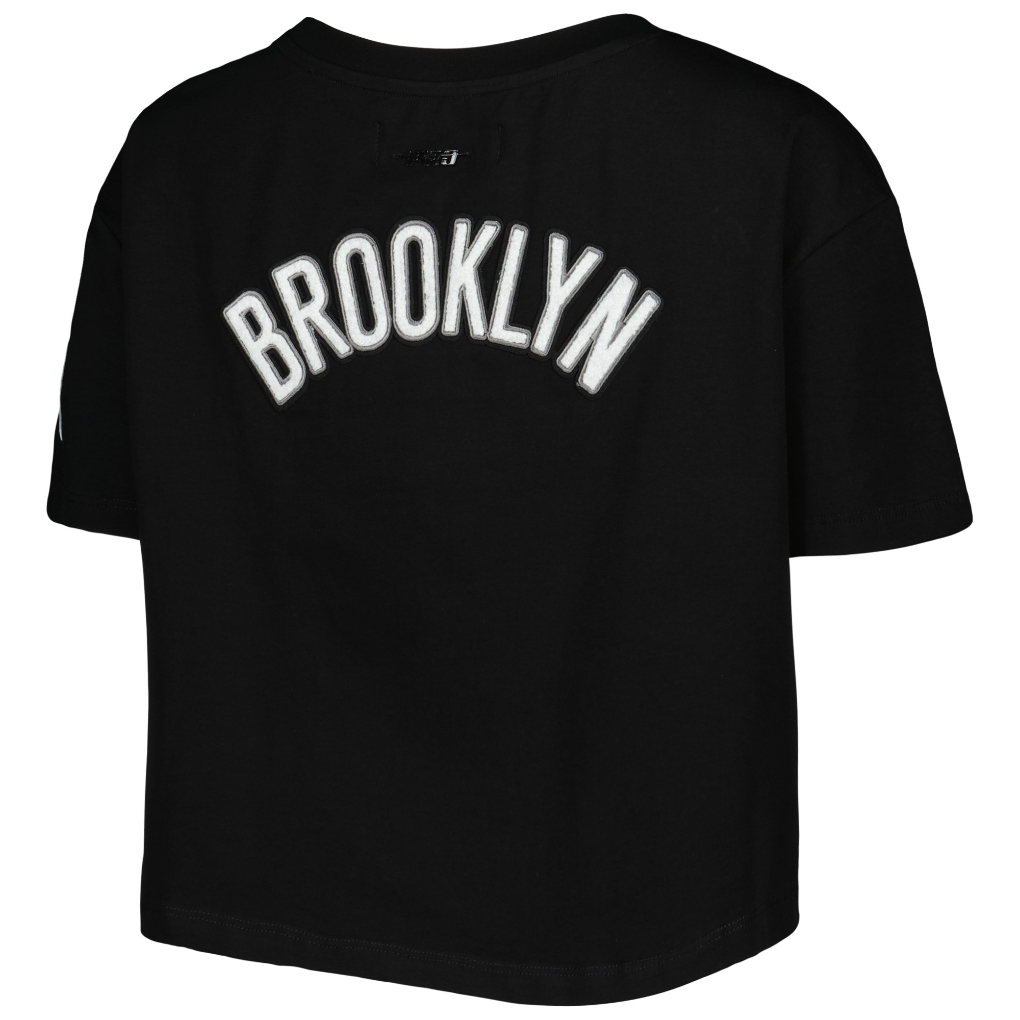 Women's Pro Standard Black Brooklyn Nets Classics Boxy T-Shirt - Image 9