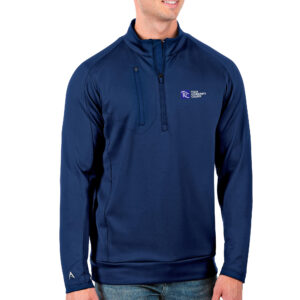 Men's Antigua Royal Tulsa Community College Big & Tall Generation Quarter-Zip Pullover Top