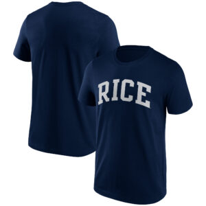 Men's Navy Rice Owls Basic Team Arch T-Shirt