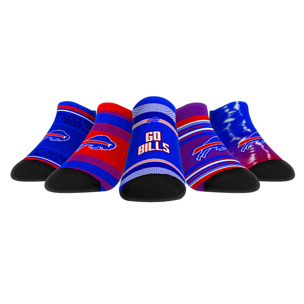 Unisex Rock Em Socks Buffalo Bills Super Fan Five-Pack Low-Cut Socks Set