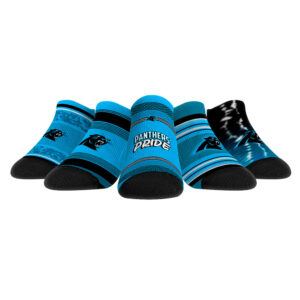 Unisex Rock Em Socks Carolina Panthers Super Fan Five-Pack Low-Cut Socks Set
