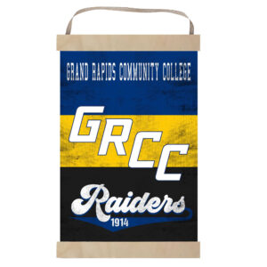 Grand Rapids Raiders 12'' x 20'' Retro Logo Banner Sign