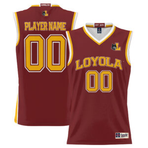 Youth Game Day Greats Maroon Loyola Chicago Ramblers NIL Pick-A-Player Lightweight Basketball Jersey