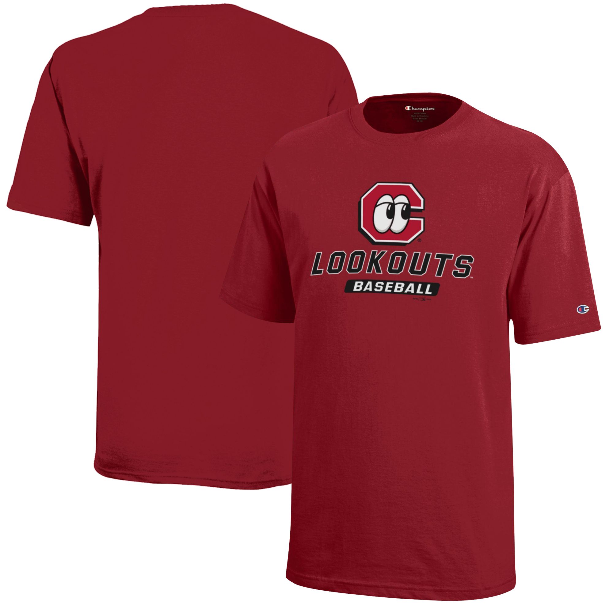 Youth Champion Red Chattanooga Lookouts Jersey T-Shirt - Image 5