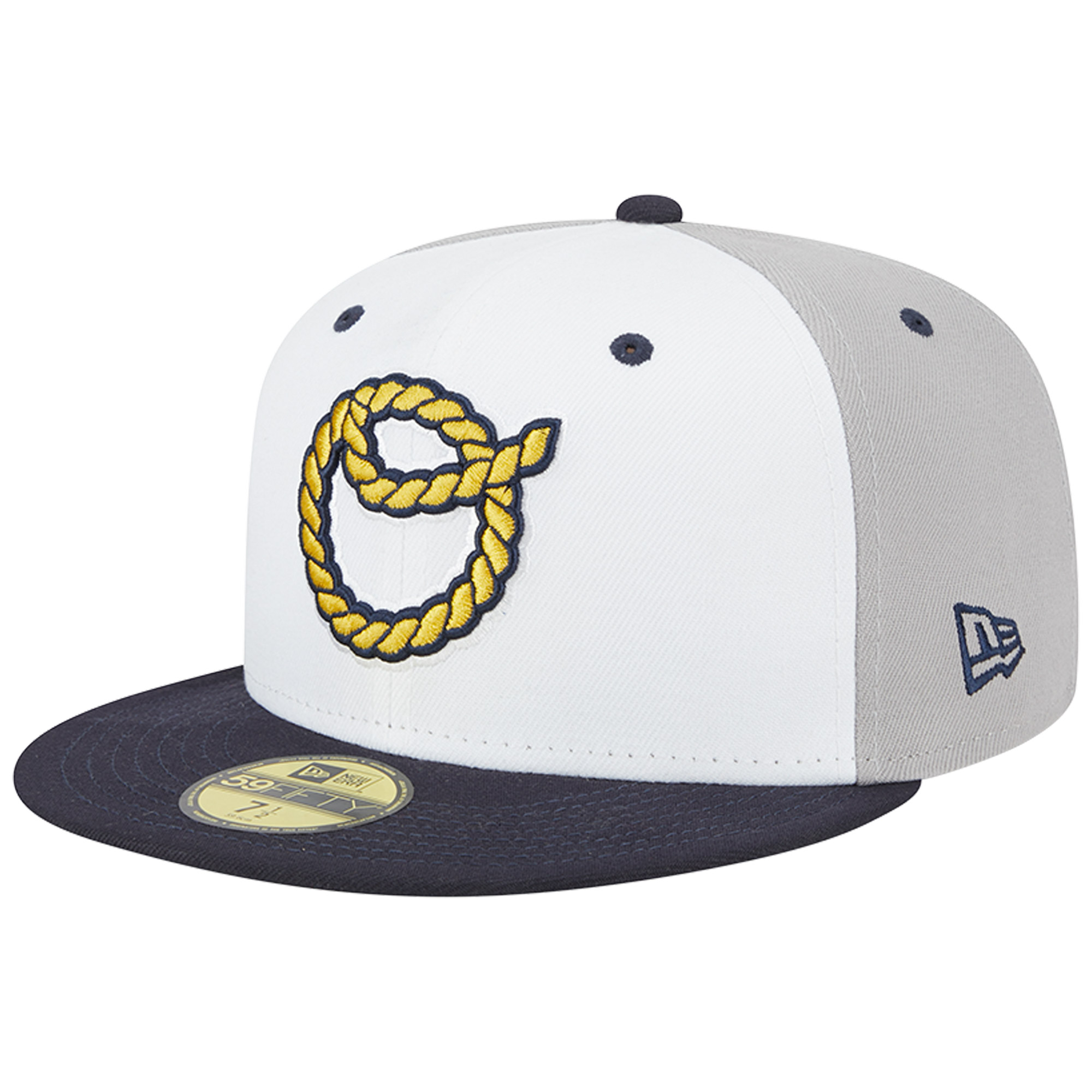 Men's New Era White Omaha Storm Chasers Theme Nights Omaha Cattlemen 59FIFTY Fitted Hat