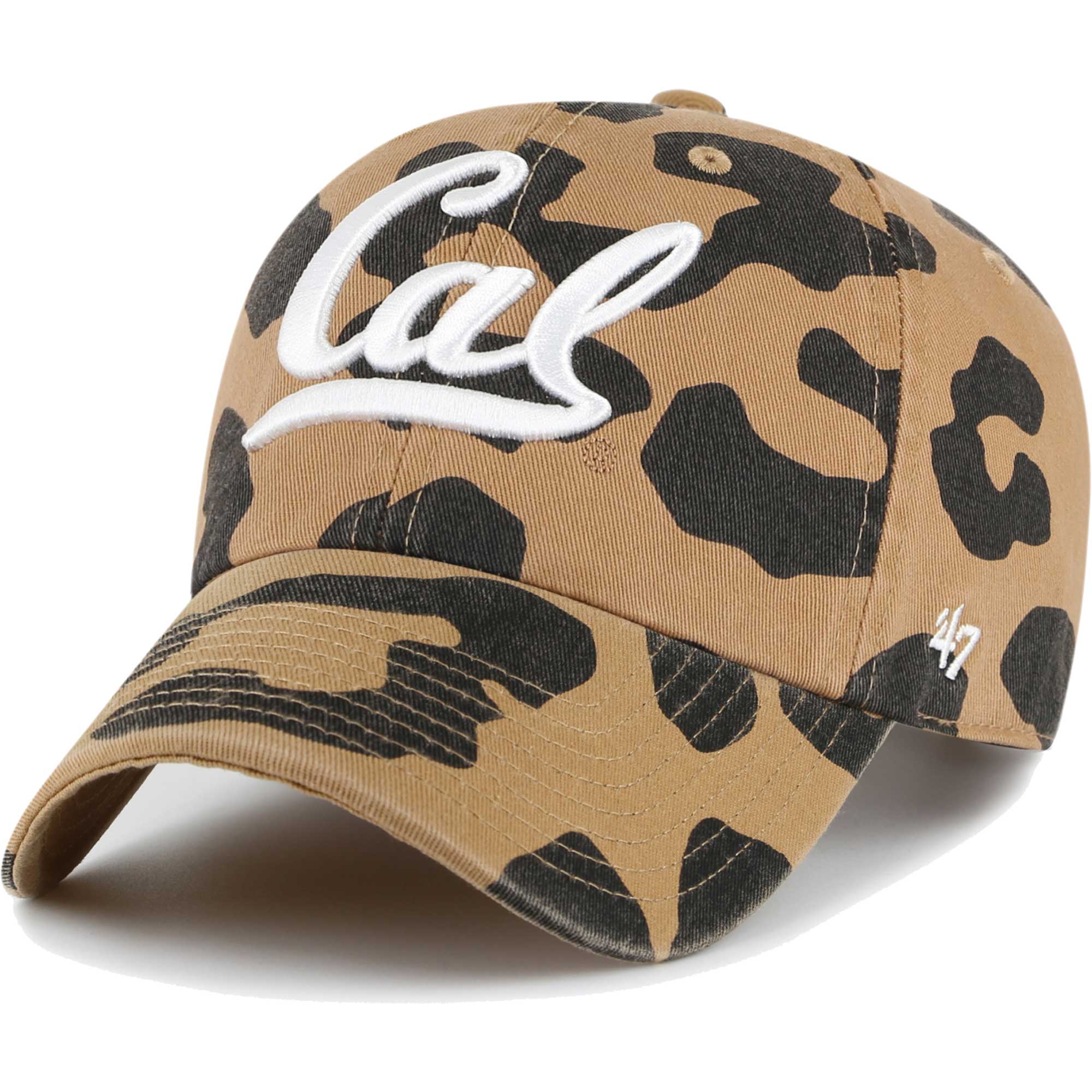 Women's '47 Cal Bears Rosette Leopard Clean Up Adjustable Hat - Image 4