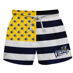 Toddler Vive La Fete  Blue/Gold Augustana Vikings Flag Swim Trunks