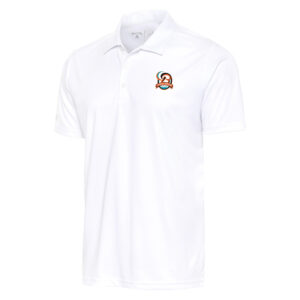 Men's Antigua  White Bowie Baysox Big & Tall Tribute Polo