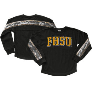 Girls Youth Gameday Couture  Black Fort Hays State Tigers Guess Who's Back Long Sleeve T-Shirt