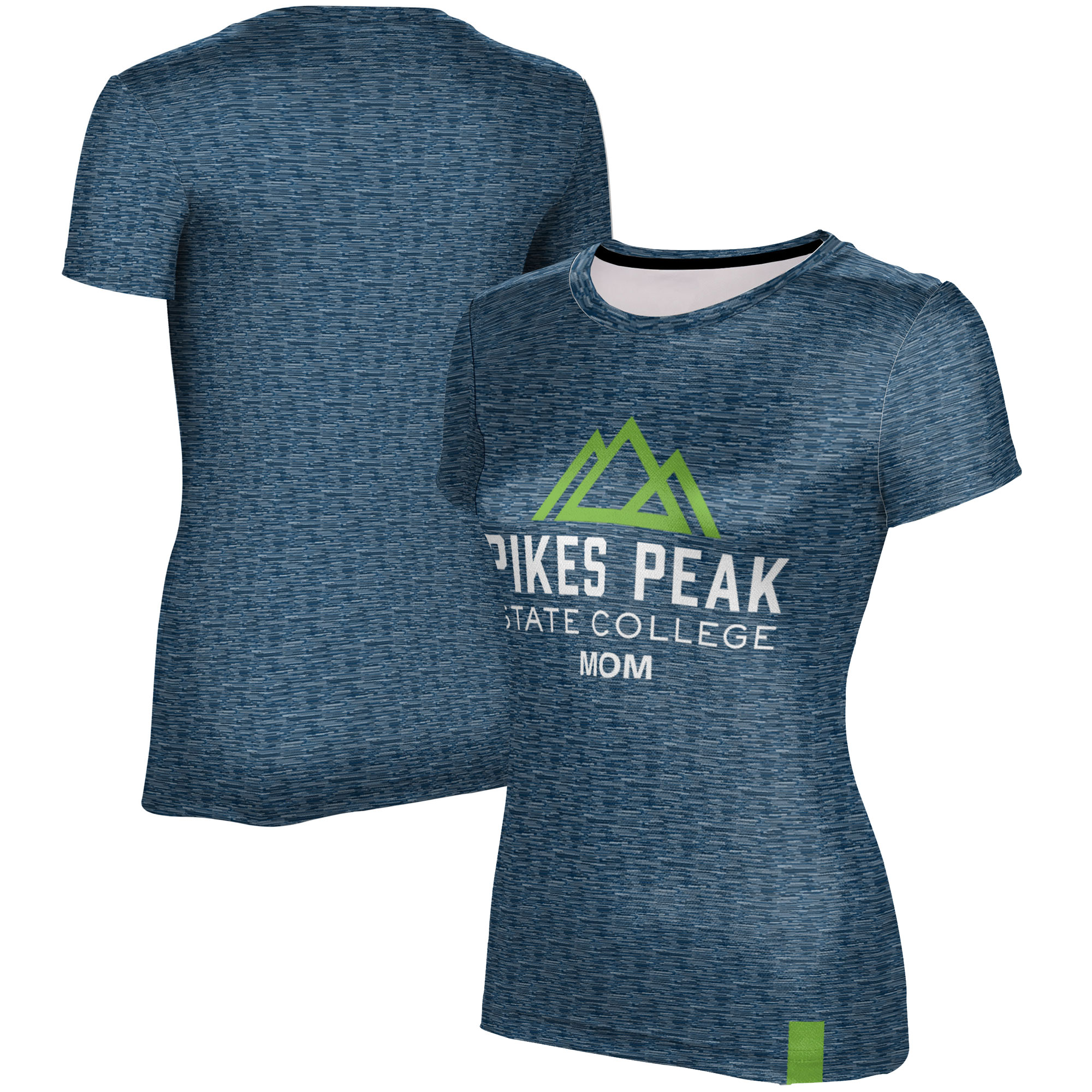 Women's ProSphere Navy Pikes Peak State College Mom Logo T-Shirt