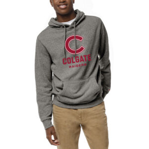 Men's League Collegiate Wear  Heather Gray Colgate Raiders  Heritage Tri-Blend Pullover Hoodie