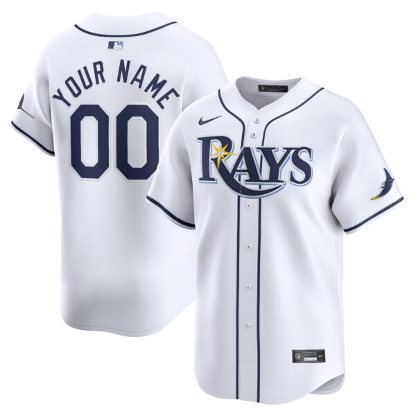 Youth Nike White Tampa Bay Rays Home Limited Custom Jersey