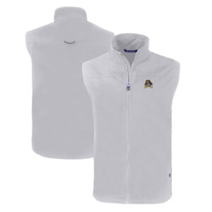 Men's Cutter & Buck  Gray ECU Pirates Charter Eco Recycled Full-Zip Vest