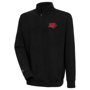 Men's Antigua  Black Arizona Cardinals Victory Quarter-Zip Pullover Top