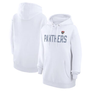 Women's G-III 4Her by Carl Banks  White Florida Panthers Dot Print Pullover Hoodie