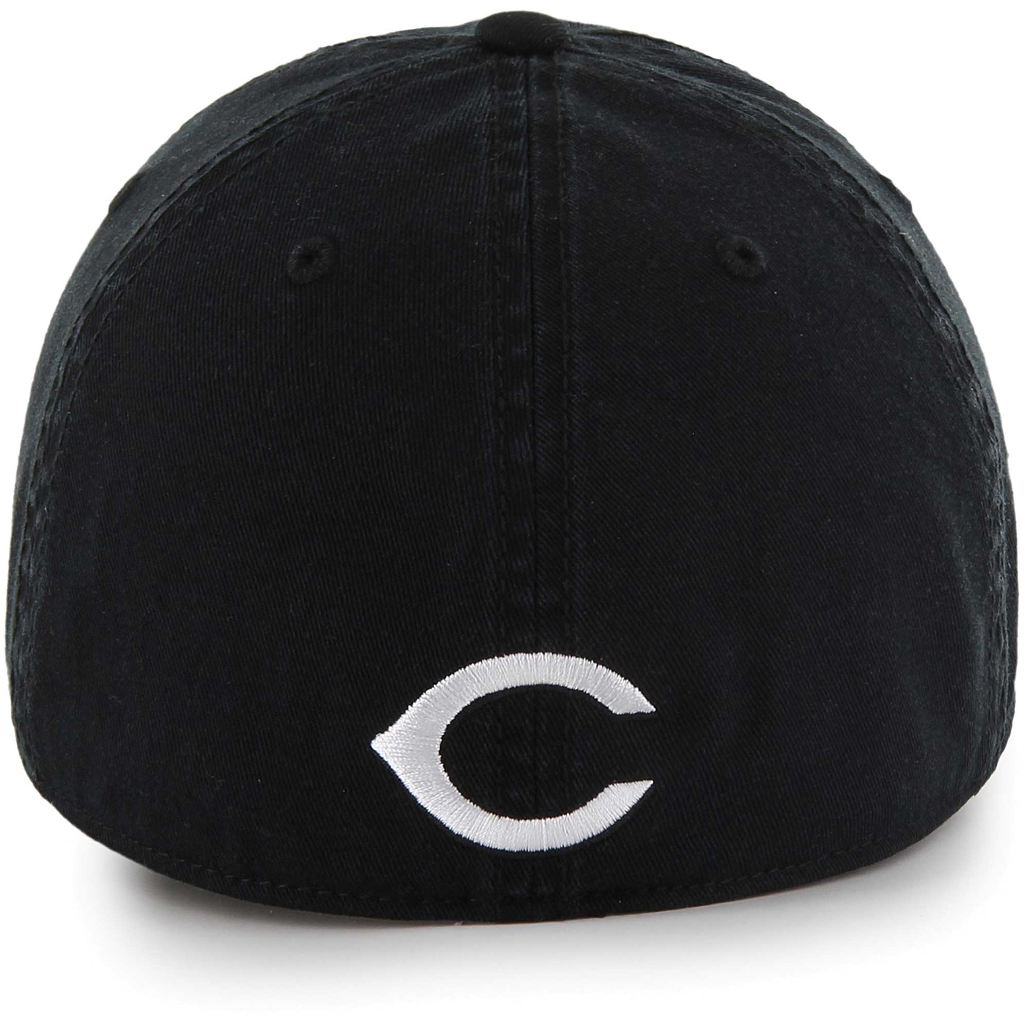 Men's '47 Black Cincinnati Reds Crosstown Classic Franchise Fitted Hat - Image 5