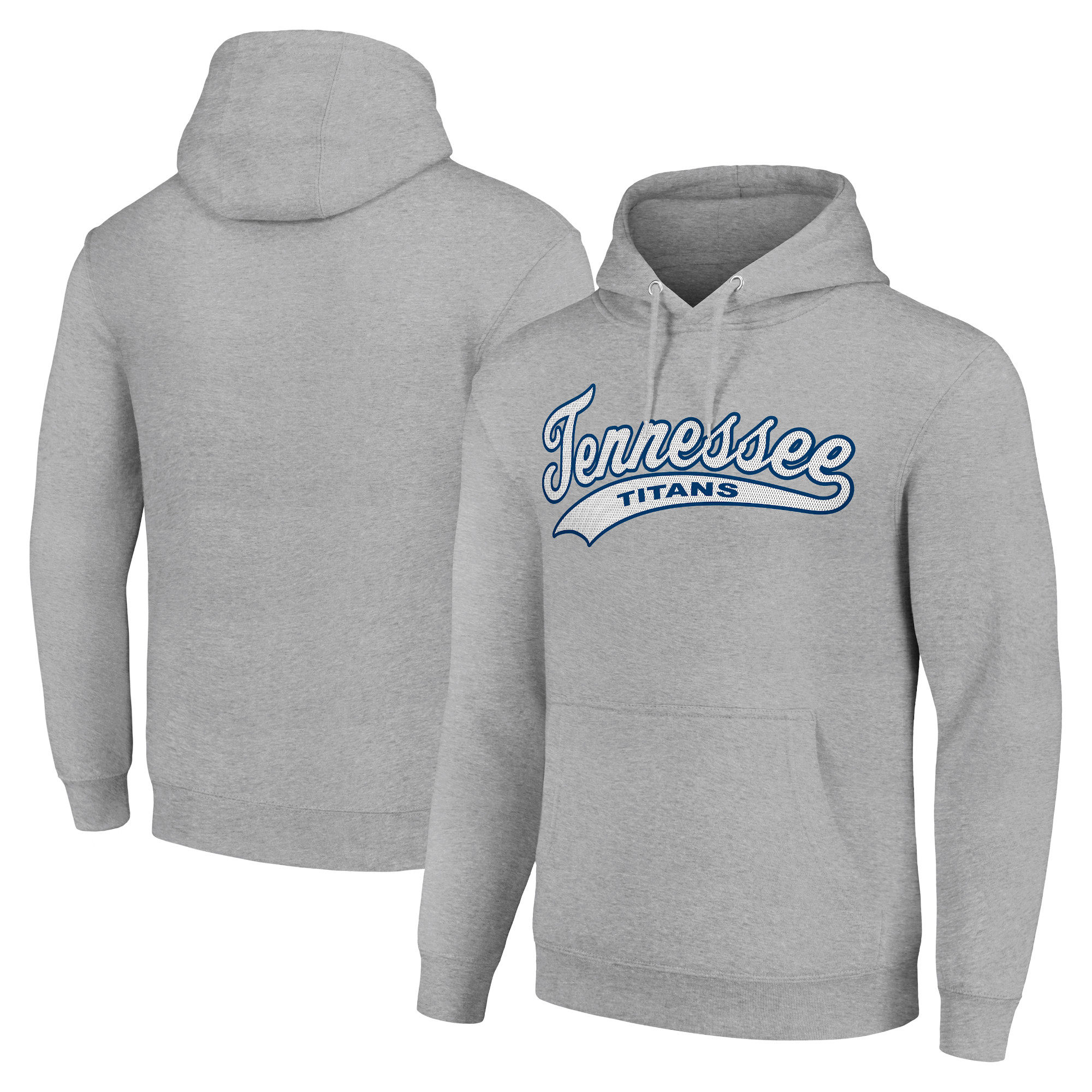 Unisex Starter Heather Gray Tennessee Titans Tailsweep Pullover Hoodie