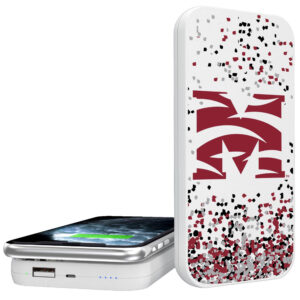 Keyscaper White Morehouse Maroon Tigers 5000mAh Wireless Power Bank