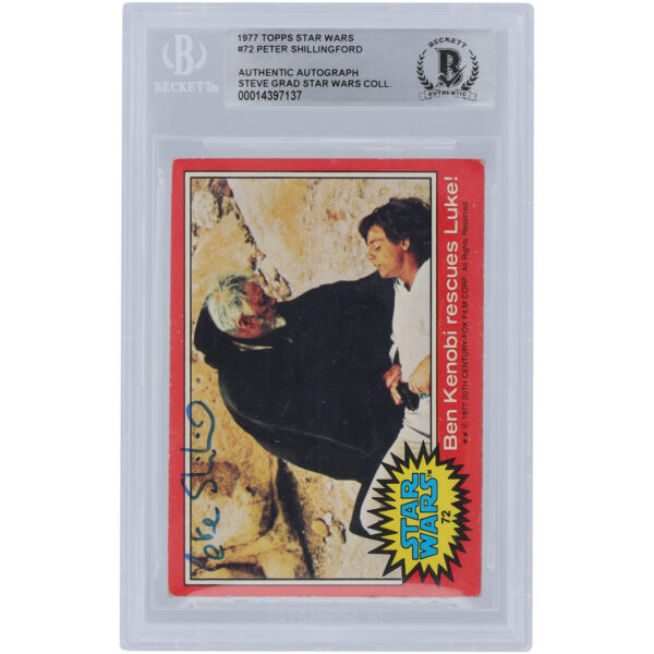 Peter Shillingford Autographed 1977 Topps Star Wars #72 BGS Authenticated Authentic Card - Image 5