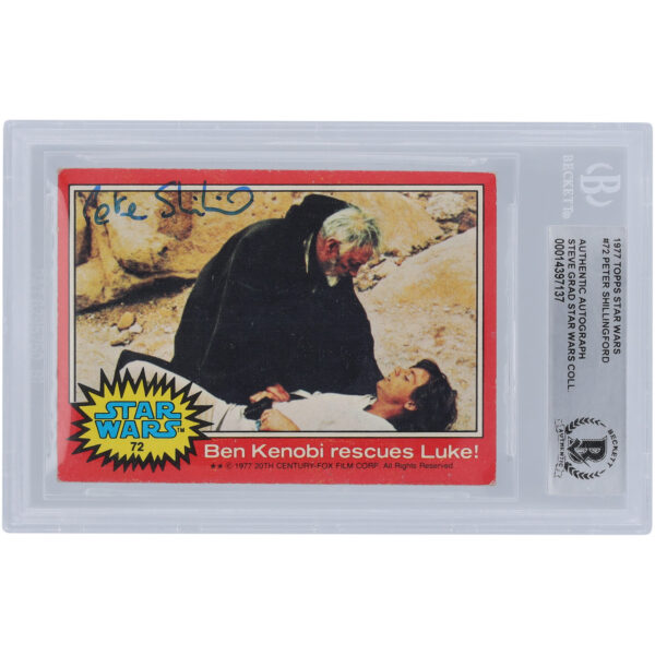 Peter Shillingford Autographed 1977 Topps Star Wars #72 BGS Authenticated Authentic Card - Image 4