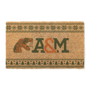 Florida A&M Rattlers 18" x 30" Holiday Coir Doormat