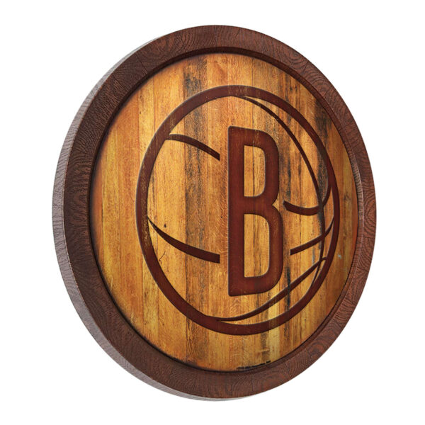 Brooklyn Nets 20.25'' Faux Barrel Top Sign - Image 8