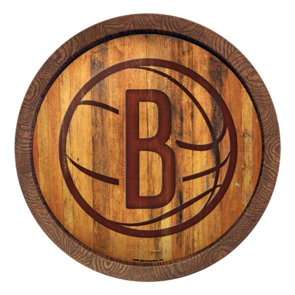 Brooklyn Nets 20.25'' Faux Barrel Top Sign