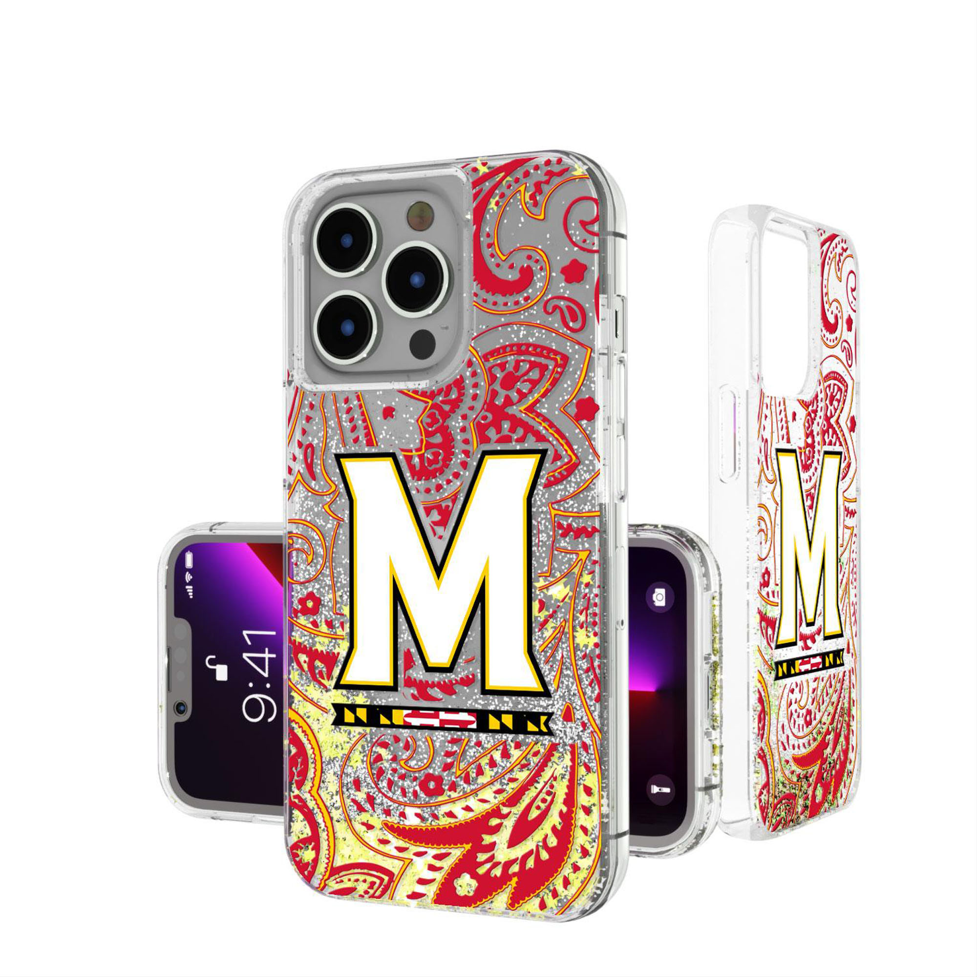 Keyscaper Maryland Terrapins Memories Print iPhone Glitter Case