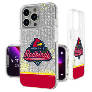 Keyscaper  Memphis Redbirds Memories Print iPhone Glitter Case