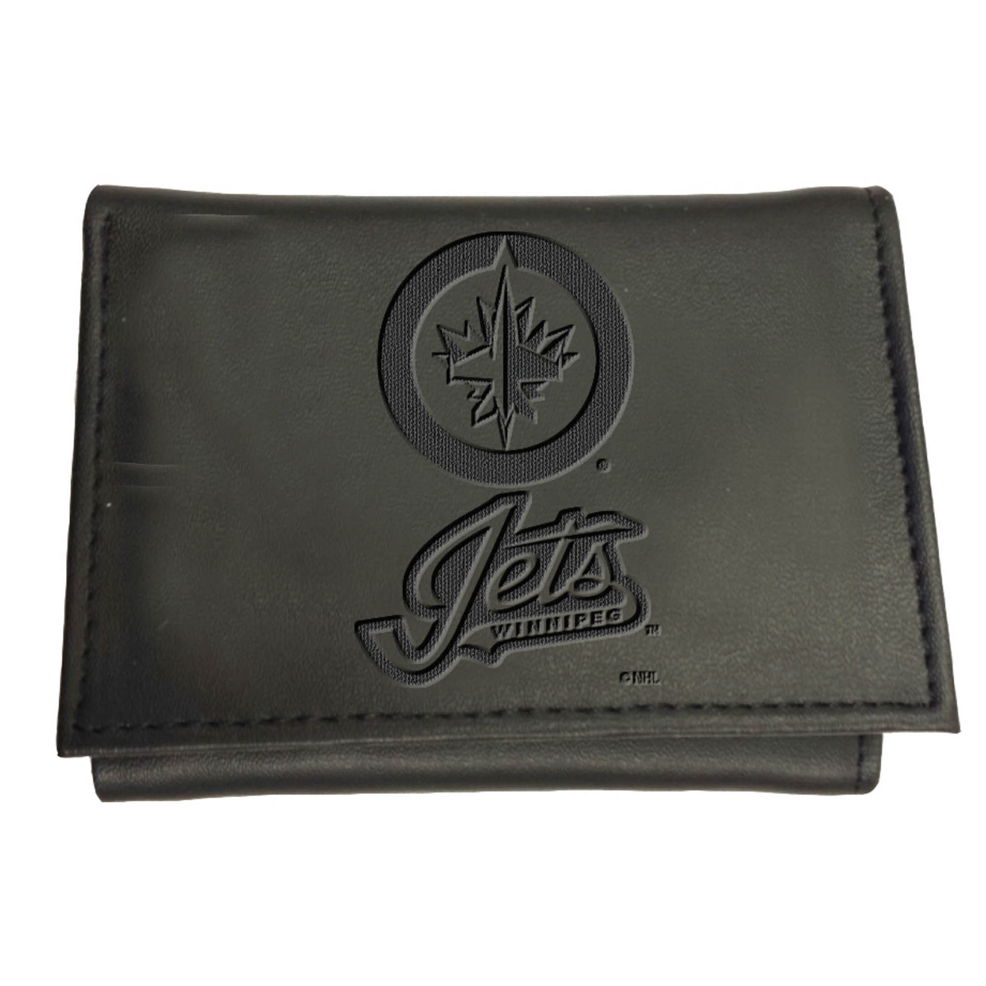 Black Winnipeg Jets Hybrid Tri-Fold Wallet