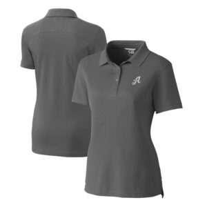 Women's Cutter & Buck Gray Reno Aces Advantage Tri-Blend Pique Polo