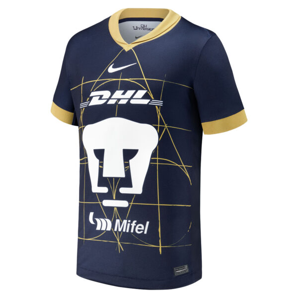 Youth Nike Navy Pumas 2024/25 Away Replica Jersey - Image 6