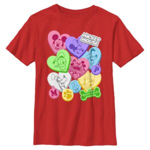Youth Mad Engine Red Mickey & Friends Valentine's Day T-Shirt