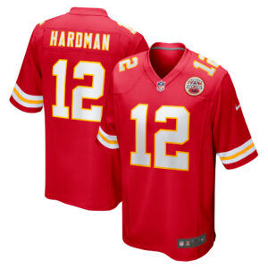Men's Nike Mecole Hardman  Red Kansas City Chiefs  Game Jersey