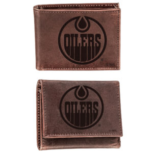 Edmonton Oilers Bifold & Trifold Wallet Two-Piece Set