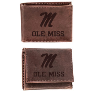 Ole Miss Rebels Bifold & Trifold Wallet Two-Piece Set