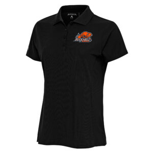 Women's Antigua Black Bucknell Bison Legacy Pique Polo
